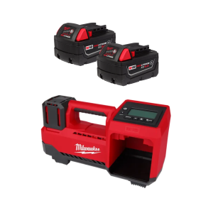 M18 Tire Inflator with 2 Pack of 5.0 Chemical Resistant Battery