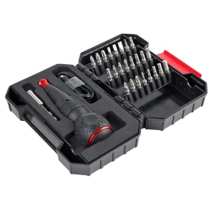 Vessel Tools Rechargeable Ball Grip Screwdriver with 25-pc Bit Set